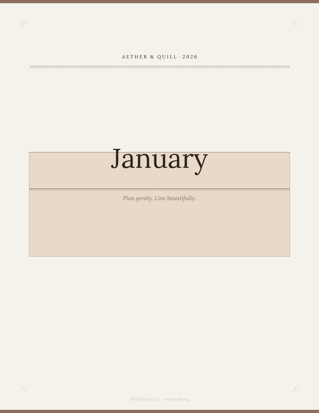 ADHD Digital Planner 2026 — Pro Edition | Aether & Quill